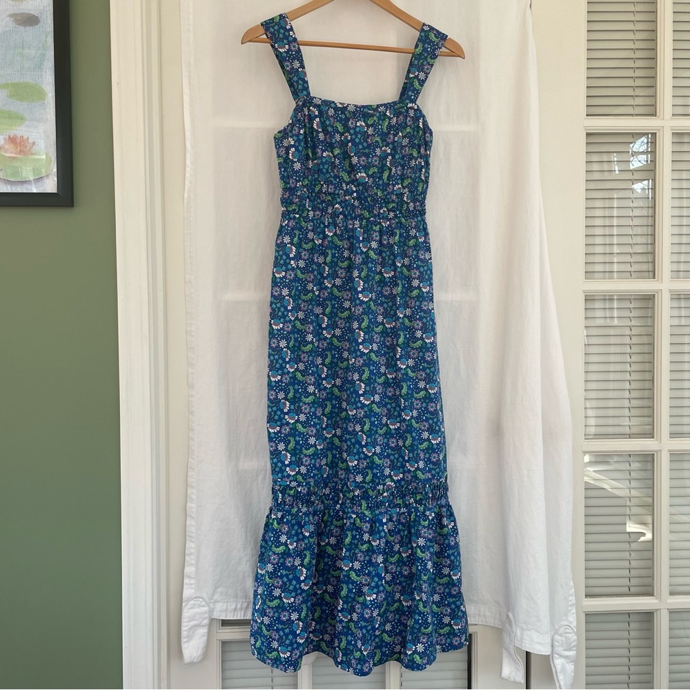 LOFT Blue Floral Sundress
